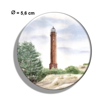 Kühlschrankmagnet m. Flaschenöffner Aquarell Maritim Kunst Druck Kunstdruck Nordsee Norderney Leuchtturm Insel Strand